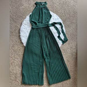 Kirundo Pants Jumpsuit Belted Green Womens Size Small